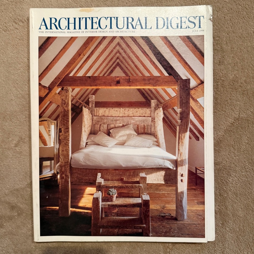Architectural Digest Magazine July 1998 Vintage Interior Design Absolut Ad